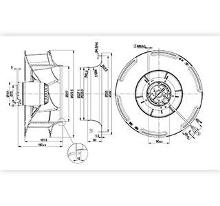 Schéma de ventilateur de hotte